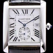 SA급 까르띠에 남성용 탱크 화이트 다이얼 오토매틱 무브먼트 CAR0015 xx