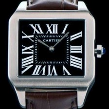 SA급 까르띠에 남여공용 산토스 시리즈 9015 무브먼트 블랙 다이얼 CAR0021 xx