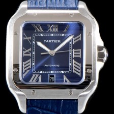 SA급 까르띠에 남성용 산토스 드 까르띠에 워치!! WSSA0013 라지모델 세컨드 크림빛 신형 블루 다이얼 오토매틱 무브먼트 CAR4420 xx