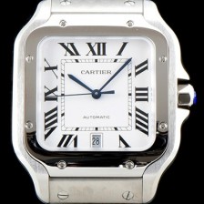 SA급 까르띠에 남성용 산토스 드 까르띠에 워치!! WSSA0009 라지모델 세컨드 크림빛 신형 화이트 다이얼 오토매틱 무브먼트 CAR4040 xx