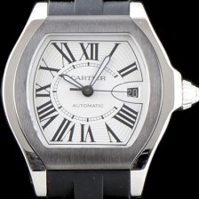 SA급 까르띠에 남성용 로드스터 스위스 2824 무브먼트 화이트 다이얼 CAR0011 xx