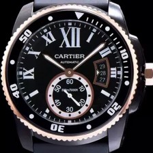SA급 까르띠에 남성용 칼리브 드 까르띠에 블랙 다이얼 오토매틱 무브먼트 CAR0540 xx