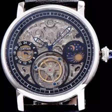 SA급 까르띠에 남성용 로통드 드 까르띠에 투어빌론 시리즈 CAR0032 xx