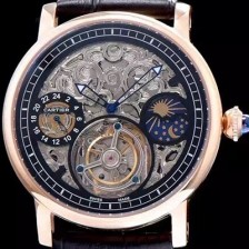 SA급 까르띠에 남성용 로통드 드 까르띠에 투어빌론 시리즈 CAR0030 xx