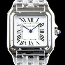 SA급 까르띠에 남성용 여성들 위한 아이콘!! 팬더 드 까르띠에 워치 WSPN0007 GF 미듐 모델 스틸 화이트 다이얼 브레이슬릿 일본 수입산 쿼츠 무브먼 CAR0010 xx