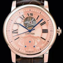 SA급 까르띠에 남성용 로통드 드 까르띠에 오토매틱 시리즈 골드다이얼 CAR0003 xx