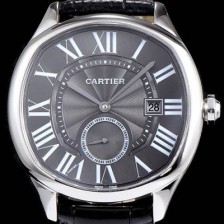 SA급 까르띠에 남성용 토르튜 블랙 다이얼 오토매틱 무브먼트 CAR0001 xx