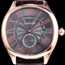 SA급 까르띠에 남성용 토르튜 블랙 다이얼 오토매틱 무브먼트 CAR0002 xx