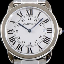 SA급 까르띠에 여성용 솔로 드 까르띠에 W6701005 화이트 다이얼 쿼츠 무브먼트 CAR0503 xx