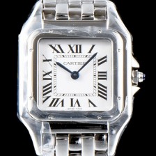 SA급 까르띠에 여성용 NEW 쿼츠 타입 팬더 드 까르띠에 워치 WSPN0007 미듐 모델 18K 화이트 골드&스틸 케이스 화이트 다이얼 브레이슬릿 스위스 쿼츠 무브먼 CAR4041 xx