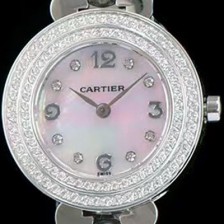SA급 까르띠에 여성용 하이 주얼리 워치 쉘 다이얼 다이아몬드 주얼리 세팅 쿼츠 무브먼트 CAR0100 xx