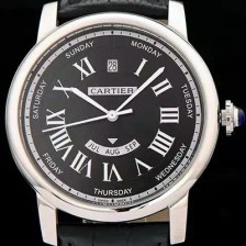 SA급 까르띠에 남성용 솔로 드 까르띠에 오토매틱 42mm 블랙다이얼 CAR0300 xx