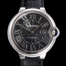 SA급 까르띠에 남성용 신상 발롱블루 시계 블랙 다이얼 42mm 오토매틱 무브먼트 CAR0142 xx