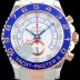 SA급 로렉스 남성용 요트마스터II 116681-78211 !! "항해 스타일" 블루 세라믹 베젤 18K 로즈골드 콤비 크로노그래프 화이트 다이얼 ETA-7750 오토매틱 무브먼트 ROL0515 xx