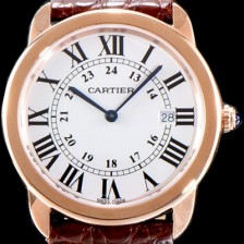 SA급 까르띠에 남성용 솔로 드 까르띠에 W6701008 화이트 다이얼 쿼츠 무브먼트 CAR0050 xx