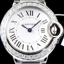 SA급 까르띠에 여성용 2019신상 발롱블루 W4BB0015 28mm 다이아몬드 베젤 쿼츠 무브먼트 CAR0144 xx