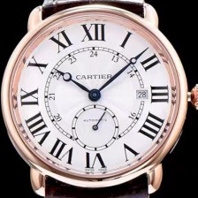 SA급 까르띠에 남성용 롱드 솔로 드 까르띠에 W6801005로즈골드 화이트 다이얼 오토매틱 무브먼트 CAR0533 xx