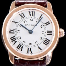SA급 까르띠에 남성용 솔로 드 까르띠에 W6800151 화이트 다이얼 쿼츠 무브먼트 CAR0510 xx