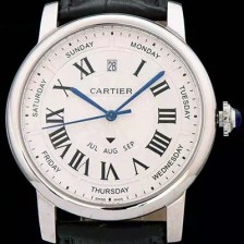 SA급 까르띠에 남성용 솔로 드 까르띠에 오토매틱 42mm 화이트다이얼 CAR0042 xx