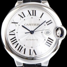 SA급 까르띠에 남성용 2019신상 발롱블루 W69016Z4 42mm 악어가죽 밴드 화이트 다이얼 오토매틱 무브먼트 CAR0500 xx