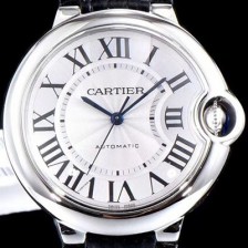 SA급 까르띠에 남성용 발롱블루 W6900556 화이트 다이얼 오토매틱 무브먼트 CAR0038 xx