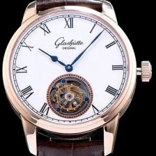 SA급 글라슈테 오리지날 남성용 글라슈테 화이트 다이얼 투어빌론 무브먼트 GLA4240 xx