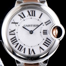 SA급 까르띠에 남여공용 발롱블루 W6920098 물결무늬 실버 다이얼 브레이슬릿 스위스 정품 쿼츠 무브먼트 CAR0313 xx