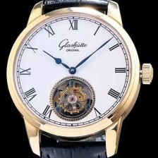 SA급 글라슈테 오리지날 남성용 글라슈테 화이트 다이얼 투어빌론 무브먼트 GLA4242 xx