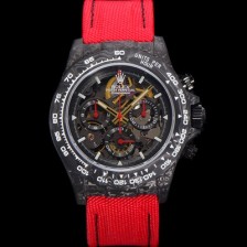 SA급 로렉스남성용 데이토나 포지드카본 40mm 크로노그래프 오토매틱 Cal.4130 무브먼트 스켈레톤 다이얼 rol5368 xx