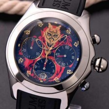 SA급 코럼 남성용 버블 크로노그래프 블랙 다이얼 COR021 xx