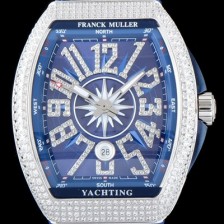 SA급 프랭크 뮬러 남성용 마스터 컴플리케이션 V45 SC DT YACHTING 5N 뱅가드 요팅!! 일본산 최상급 퀄리티의 쥬얼셋팅 케이스 블루 다이얼 스위스 ETA 2824-A2오토매틱 FRA0400 xx