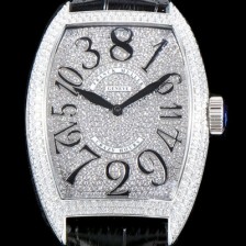 SA급 프랭크 뮬러 남성용 크레이지 아워스 8880 CH 풀 다이아셋팅!! 18K 화이트골드 오토매틱 무브먼트 FRA0400 xx