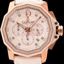 SA급 코럼 남성용 애드머를스 컵 크로노 화이트다이얼 COR013 xx