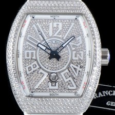 SA급 프랭크 뮬러 남성용 마스터 컴플리케이션 V45 SC DT YACHTING 5N 뱅가드 요팅!! 일본산 최상급 퀄리티의 쥬얼셋팅 케이스 다이아몬드 풀 셋팅 다이얼 스위스 ETA 2824-A2오토매틱 FRA0410 xx