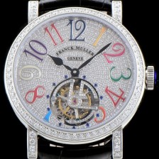 SA급 프랭크 뮬러 남성용 Men's 컴플리케이션 7008 T 뚜르비용 브릴리언트 컷 다이아몬드 풀 셋팅 아시안 투어빌론 탑재 FRA0200 xx