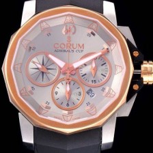 SA급 코럼 남성용 어드미럴컵 첼린져 44 스핏 세컨즈 그레이다이얼 COR020 xx