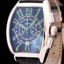 SA급 프랭크 뮬러 남성용 카사블란카 크로노 블랙 다이얼 FRA4212 xx