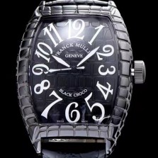 SA급 프랭크뮬러 남성용 블랙 크로코 블랙 세라믹 블랙 다이얼 블랙 레더 스트랩 FRA0405 xx