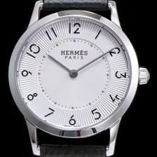 SA급 에르메스 남성용 슬림 데르메스 W041733WW00 화이트 다이얼 춰츠 무브먼트 HEM4201 xx