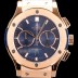 SA급 휴블렛 남성용 클레식 퓨전 521.OX.2610.LR 18K 로즈골드 케이스 크로노그래프 블루 다이얼 오토매틱 무브먼트 HUB4202 xx