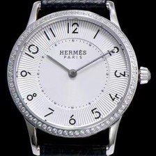 SA급 에르메스 남성용 슬림 데르메스 W041703WW00 화이트 다이얼 춰츠 무브먼트 HEM4244 xx