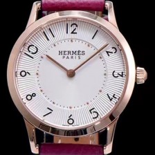 SA급 에르메스 남성용 슬림 데르메스 W041767WW00 화이트 다이얼 춰츠 무브먼트 HEM4200 xx