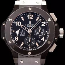 SA급 휴블렛 남성용 빅뱅 폴로 골드 컵 블랙 다이얼 HUB0422 xx