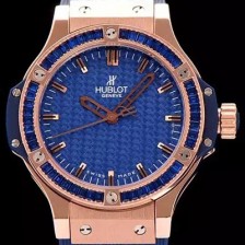 SA급 휴블렛 남여공용 빅뱅 에볼루션 쿼츠 다이아몬드 버젼 블루다이얼 HUB0411 xx