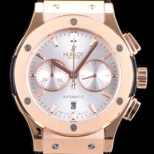 SA급 휴블렛 남성용 클레식 퓨전 521.OX.2610.LR 18K 로즈골드 케이스 크로노그래프 화이트 다이얼 오토매틱 무브먼트 HUB0202 xx
