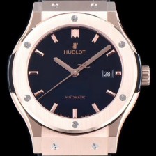 SA급 휴블렛 남성용 클레식 퓨전 511.OX.1181.LR 데일리워치 심플하고 클래식한 타입!! 18k 로즈골드 케이스 블랙 다이얼 블랙 레더스트랩 오토매틱 무브먼트 HUB0243 xx