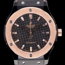 SA급 휴블렛 남성용 클레식 퓨전 511.CO.1780.RX 18K 로즈골드 투톤콤비 케이스 블랙 텍스쳐드 다이얼 오토매틱 무브먼트 HUB0201 xx