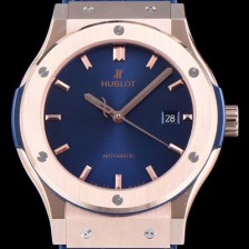 SA급 휴블렛 남성용 클레식 퓨전 511.OX.7180.LR 데일리워치 심플하고 클래식한 타입!! 18k 로즈골드 케이스 블루 썬더스트 다이얼 블루 레더스트랩 오토매틱 무브먼트 HUB0240 xx