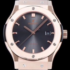 SA급 휴블렛 남성용 클레식 퓨전 511.OX.7180.LR 데일리워치 심플하고 클래식한 타입!! 그레이 썬더스트 다이얼 블랙 레더스트랩 오토매틱 무브먼트 HUB0241 xx