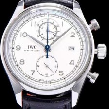 SA급 아이더블유씨 남성용 포루투기즈 칼리버 IW390403 클래식 모델 크로노그래프 화이트 다이얼 오토매틱 무브먼트 IWC0101 xx